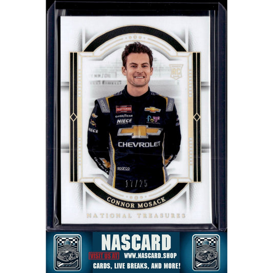 2024 Panini National Treasures #27 Connor Mosack Holo Silver #/25 (RC) - NASCARD.shop
