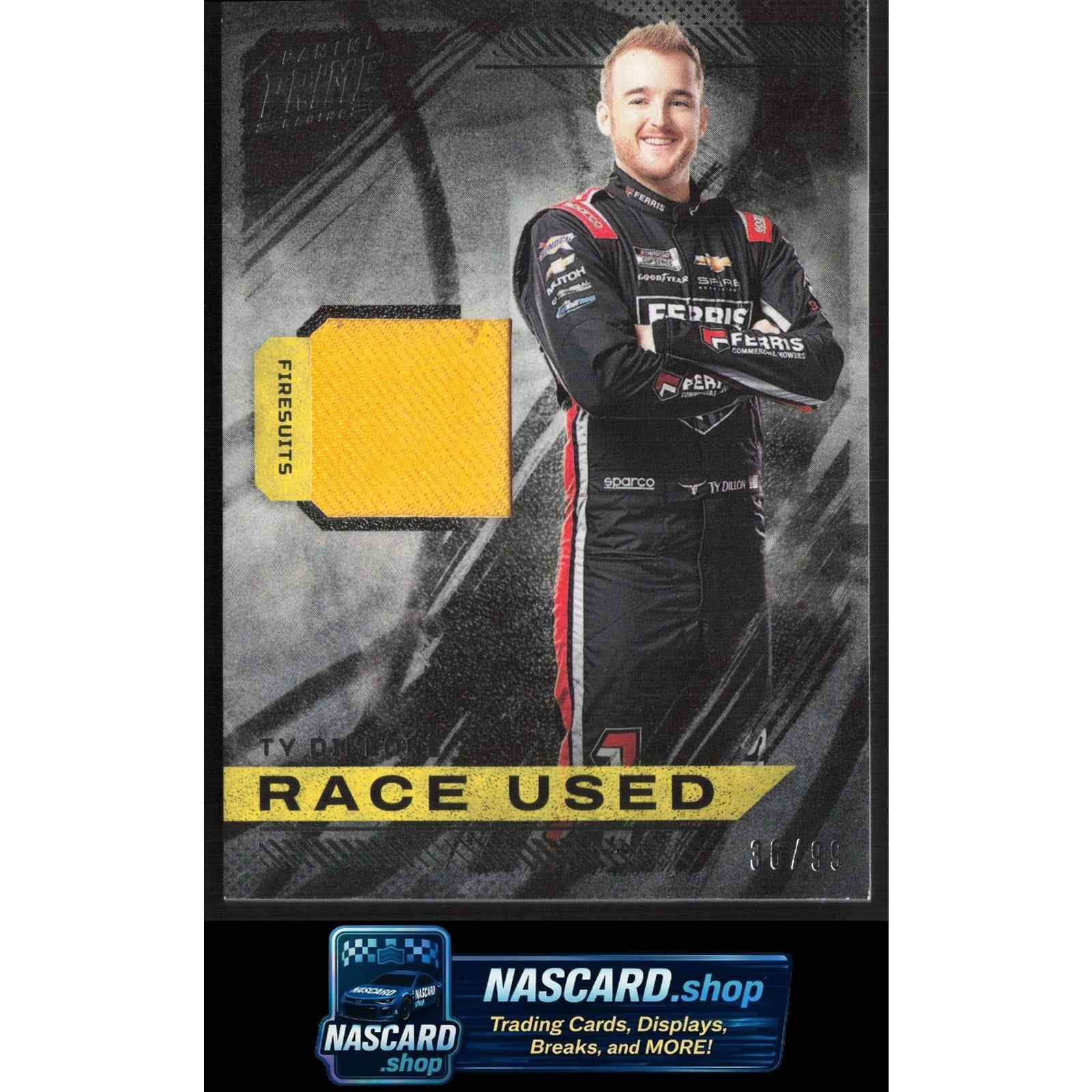 2023 Panini Prime #RU-TDI Ty Dillon Race Used Firesuits #/99