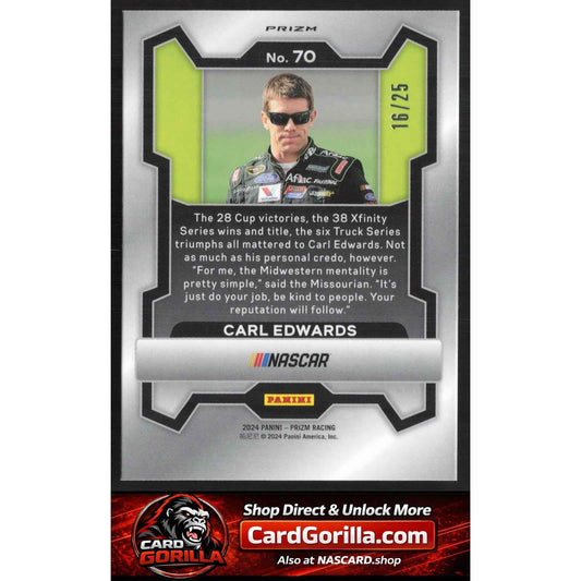 2024 Panini Prizm #70 Carl Edwards Mojo #/25