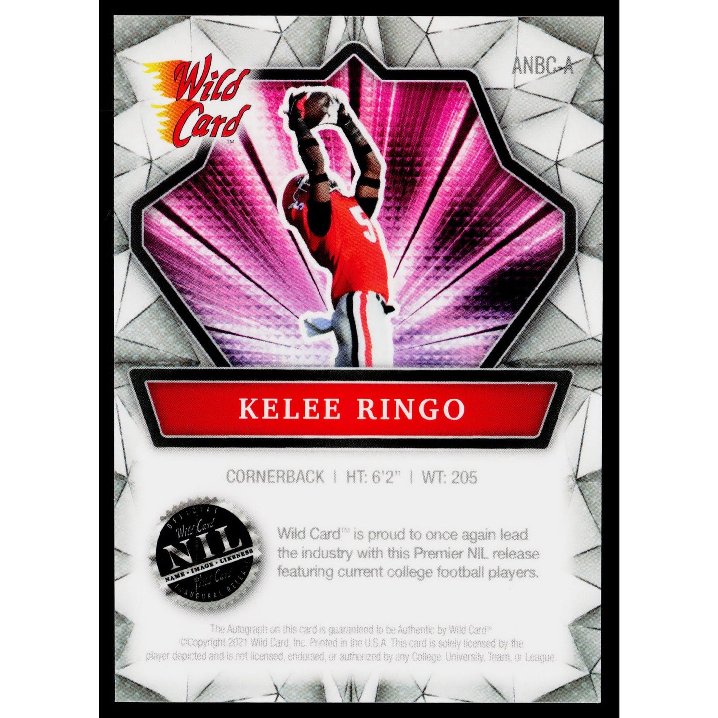 2021 Wild Card Alumination NIL #ANBC-A Kelee Ringo Autographs Silver Hobby