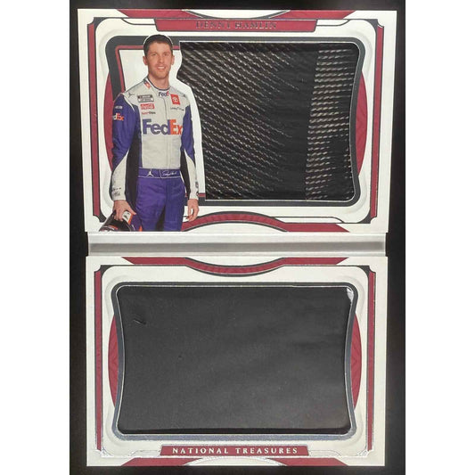 2022 Panini National Treasures Denny Hamlin #DH Jumbo Tire Booklet Duals /15