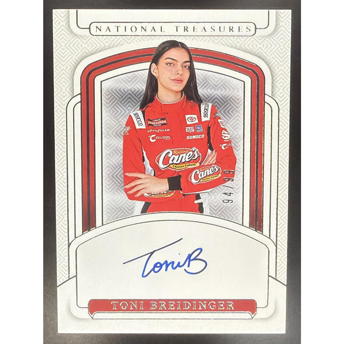 2025 Panini National Treasures Toni Breidinger #31 Signatures 94/99 Auto
