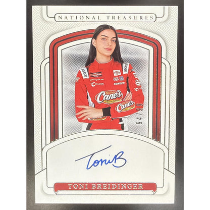 2025 Panini National Treasures Toni Breidinger #31 Signatures 94/99 Auto