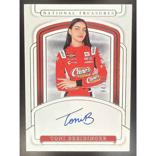 2025 Panini National Treasures Toni Breidinger #31 Signatures 94/99 Auto