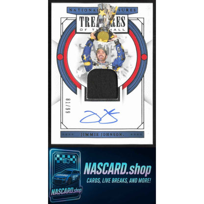 2024 Panini National Treasures #TH-JJN Jimmie Johnson Treasures Of The Hall #/99