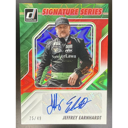2026 Panini Donruss NASCAR Jeffrey Earnhardt Signature Series Red Xplosion /49