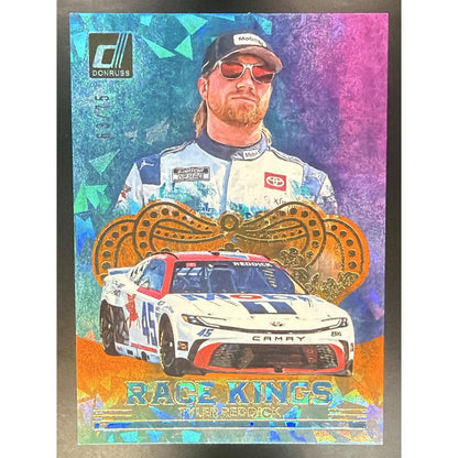2026 Panini Donruss NASCAR Racing Tyler Reddick #20 Race Kings Orange Ice 63/75