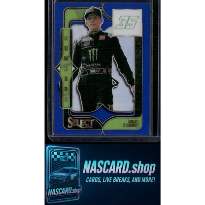 2025 Panini Select #23 Riley Herbst Numbers Blue Prizms #/49 - NASCARD.shop