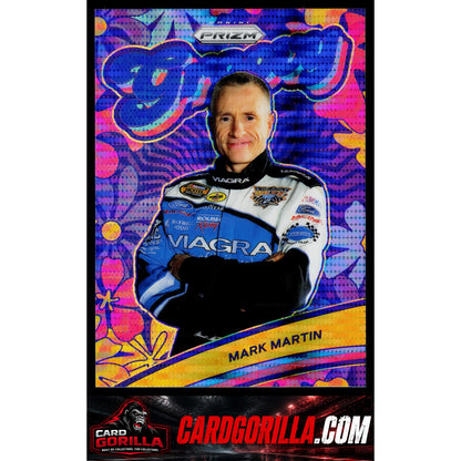 2024 Panini Prizm #23 Mark Martin Groovy Blue Pulsar #/75