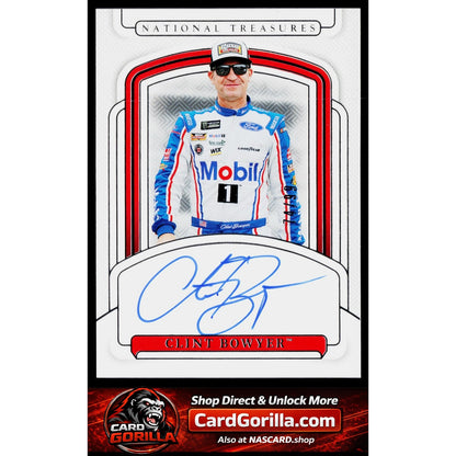 2025 Panini National Treasures #S-CBR Clint Bowyer Signatures #/99
