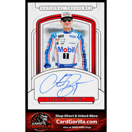 2025 Panini National Treasures #S-CBR Clint Bowyer Signatures #/99