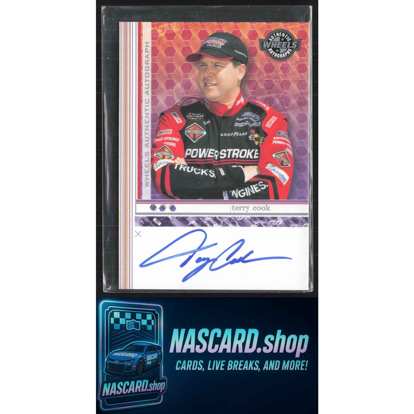 2004 Wheels High Gear #NNO Terry Cook Autographs