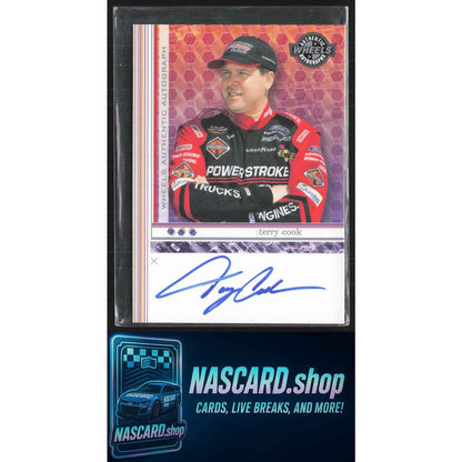 2004 Wheels High Gear #NNO Terry Cook Autographs