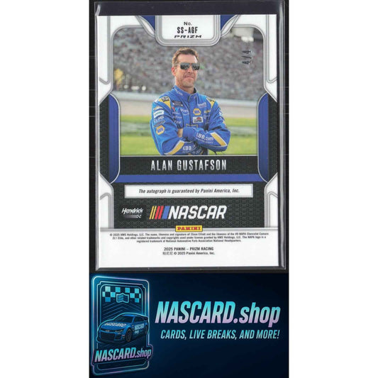 2025 Panini Prizm Alan Gustafson Sensational Signatures FOTL Blue Shimmer #4/4