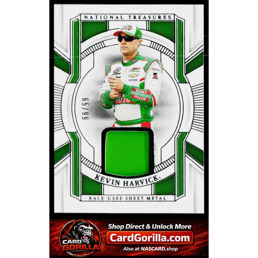 2025 Panini National Treasures #RUS-KHK Kevin Harvick Race Used Sheet Metal #/99