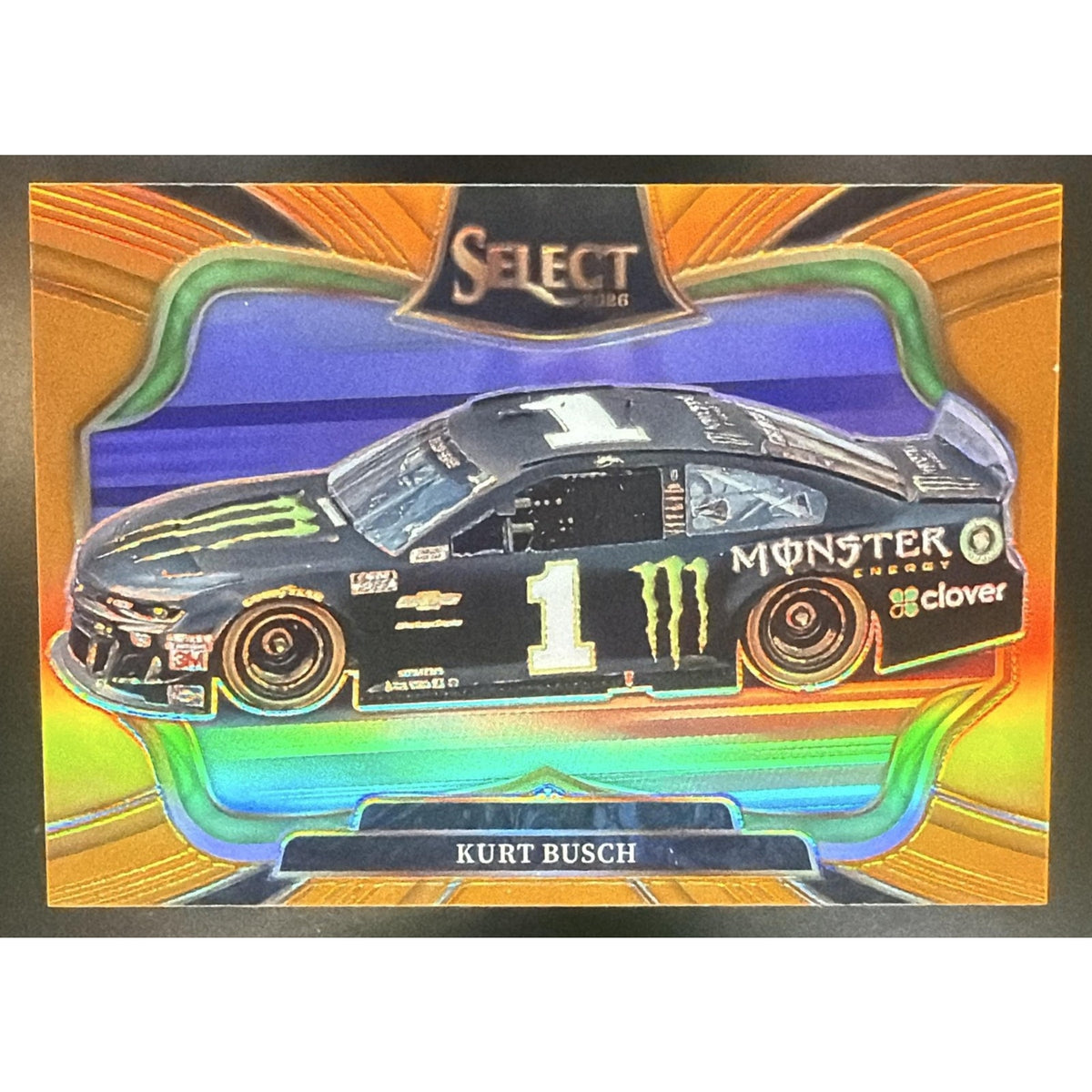 2026 Panini Select NASCAR Kurt Busch #186 Set - Pit Road Orange Prizms 4/49