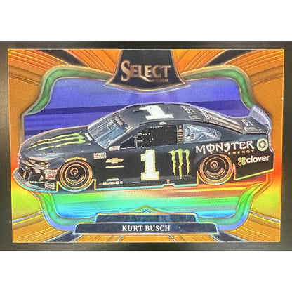 2026 Panini Select NASCAR Kurt Busch #186 Set - Pit Road Orange Prizms 4/49