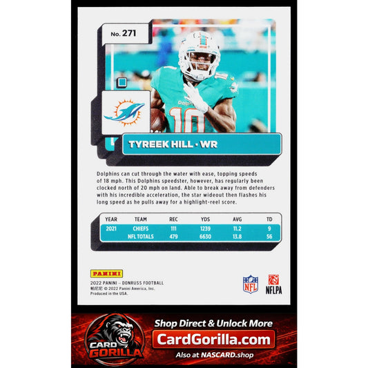 2022 Donruss #271 Tyreek Hill Premium Press Proof