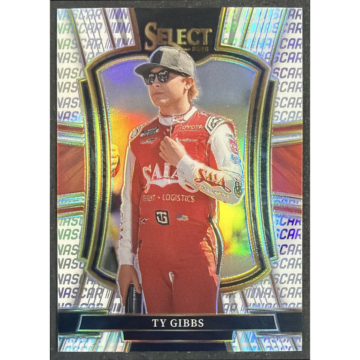 2026 Panini Select NASCAR Ty Gibbs #299 Trackside Silver Logo