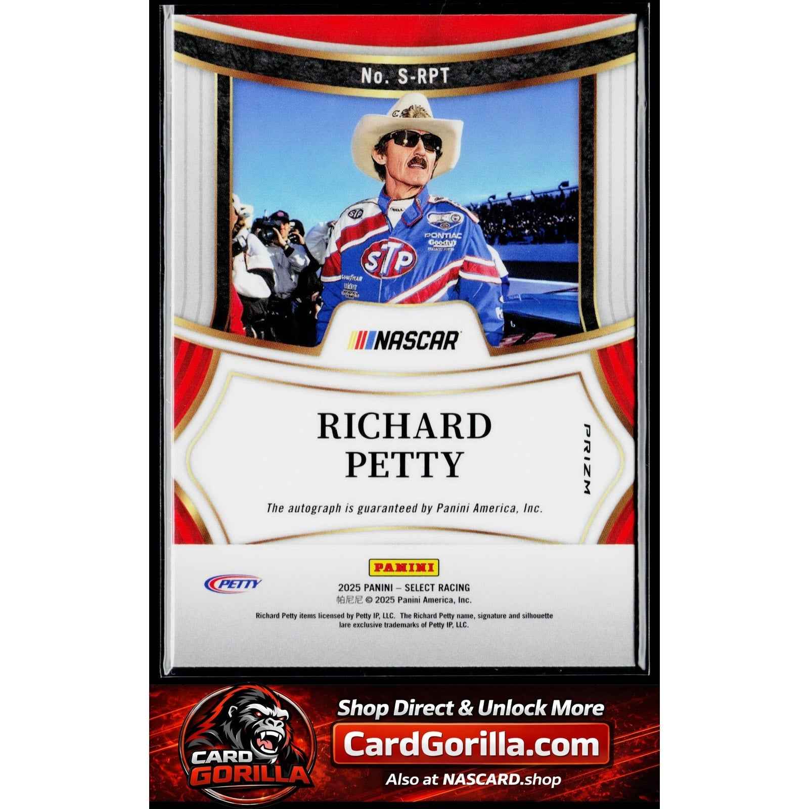 2025 Panini Select #S-RPT Richard Petty Signatures