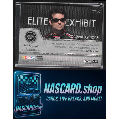 2010 Press Pass Showcase Jeff Gordon Elite Exhibit Memorabilia-3rd Gear #/25
