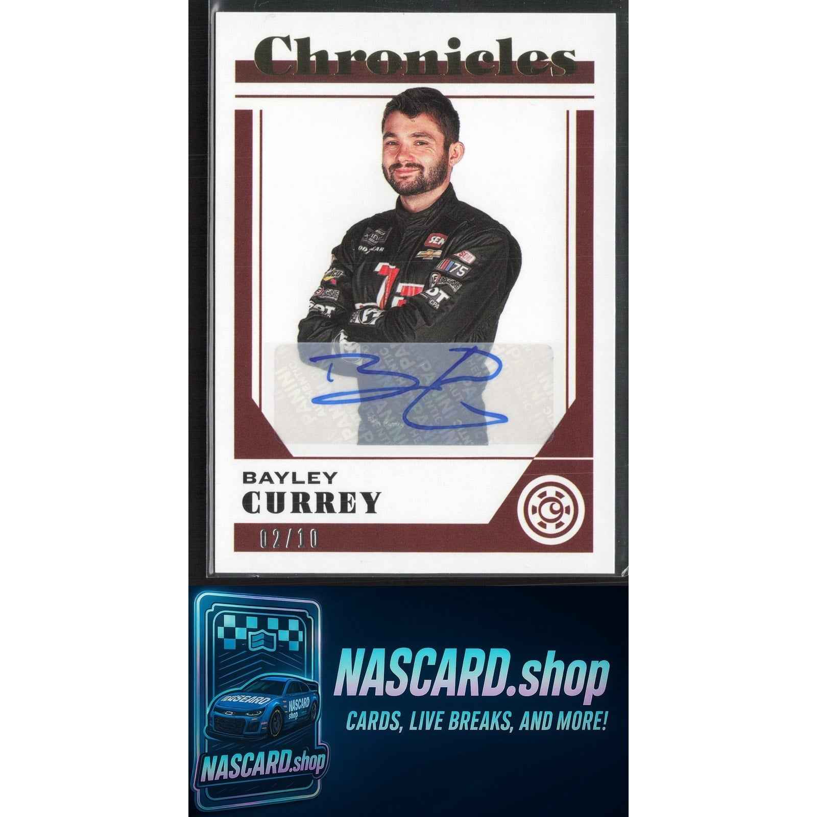 2023 Panini Chronicles #6 Bayley Currey Chronicles Autographs Purple #/25