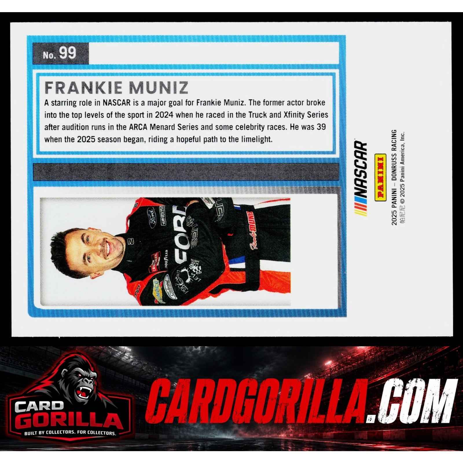 2025 Donruss #99 Frankie Muniz Rated Rookie Mojo #/25
