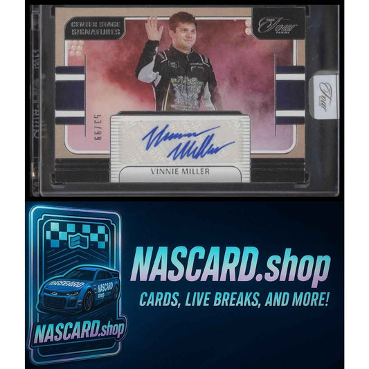 2025 Panini Turn Four #CSS-VMR Vinnie Miller Center Stage Signatures #/99