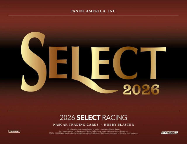 2026 Panini Select Racing Blaster Box – 20 Box Sealed Case