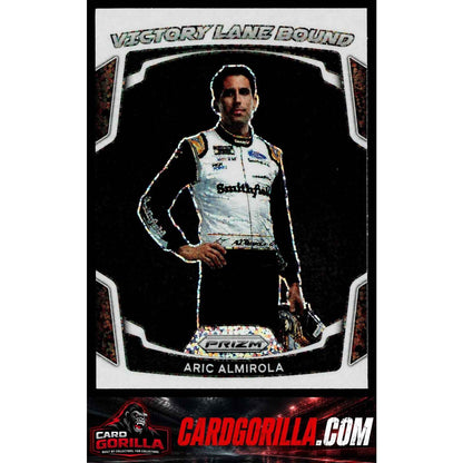 2022 Panini Prizm #VL-12 Aric Almirola Victory Lane Bound White Sparkle Prizm