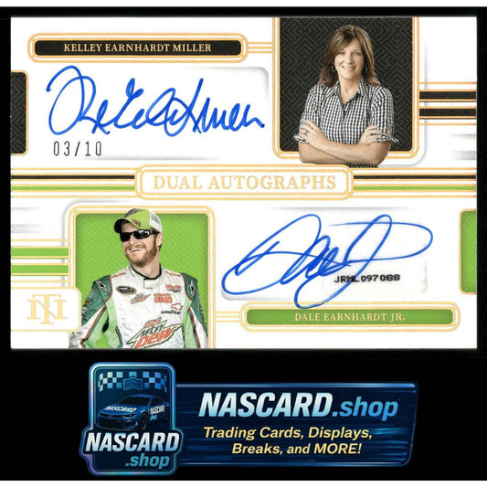 2025 National Treasures Kelley Earnhardt Miller Dale Earnhardt Dual Auto 03/10