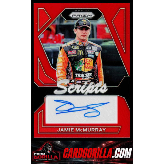 2024 Panini Prizm #S-JMY Jamie McMurray Scripts Red #/99