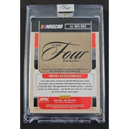 2026 Panini Turn Four Racing Brad Keselowski Memorabilia Auto Black FOTL /6