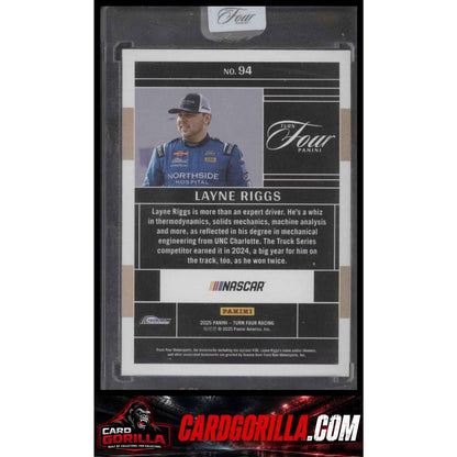 2025 Panini Turn Four #94 Layne Riggs Red #/25