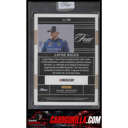 2025 Panini Turn Four #94 Layne Riggs Red #/25