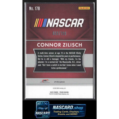 2025 Panini Prizm #178 Connor Zilisch Blue #/199