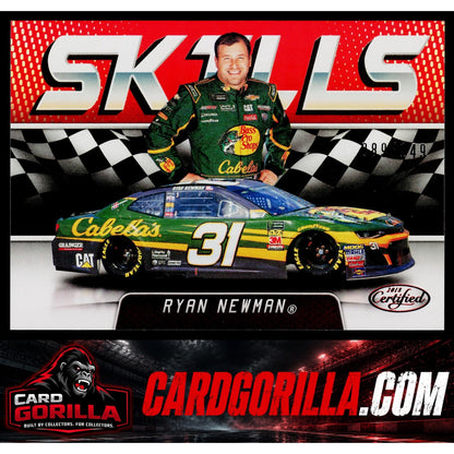 2018 Panini Certified #S13 Ryan Newman Skills Red #/149