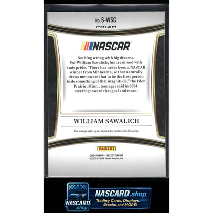 2024 Panini Select #S-WSC William Sawalich Signatures