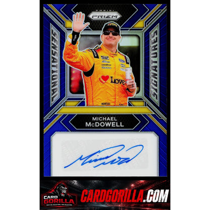 2024 Panini Prizm #SS-MML Michael McDowell Sensational Signatures Blue #/49