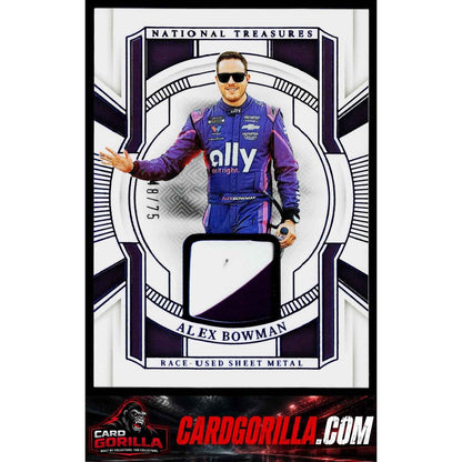 2025 National Treasures Alex Bowman Race Used Sheet Metal Blue #48/75