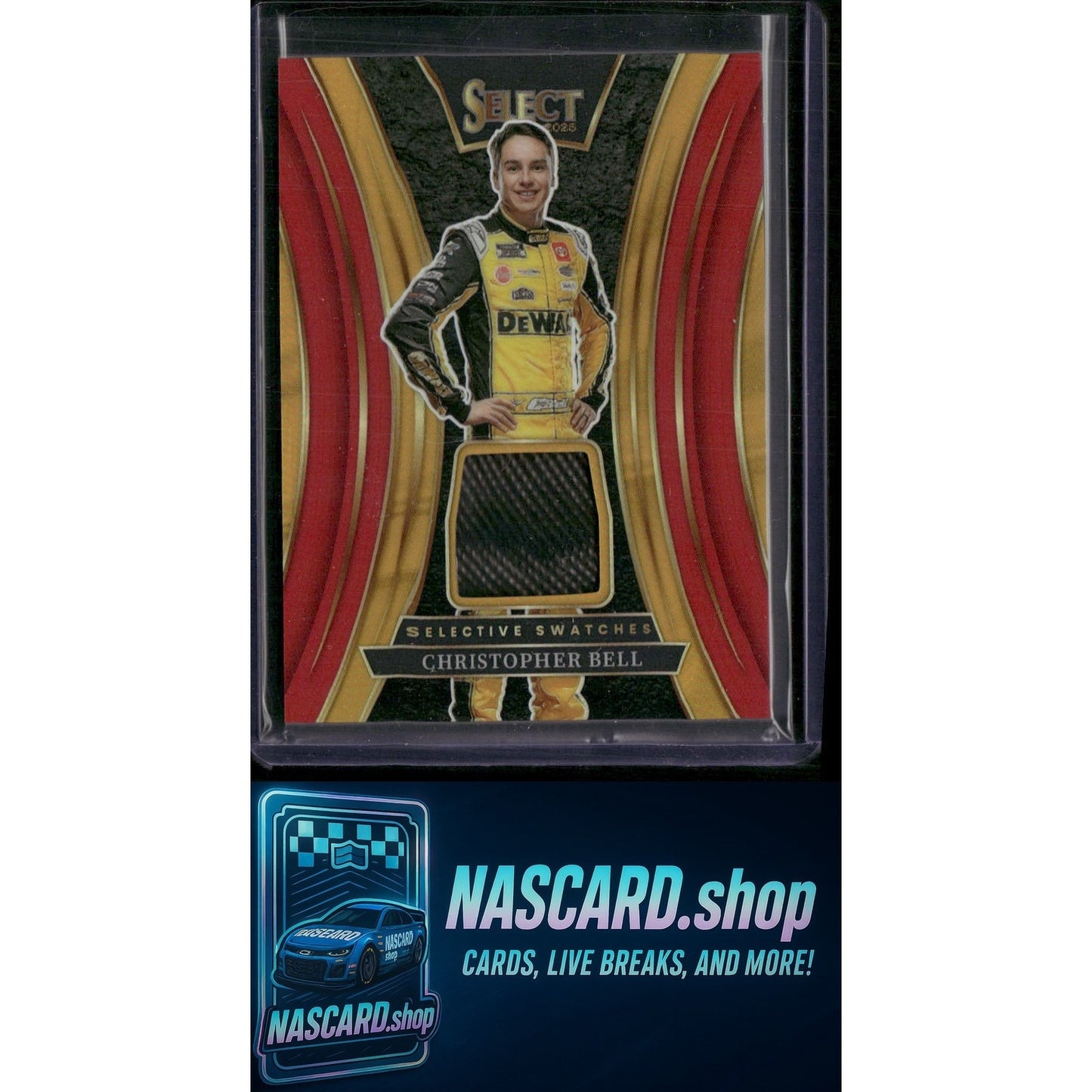 2025 Select Racing #SS-CBL Christopher Bell Selective Swatches Red #/49 - NASCARD.shop
