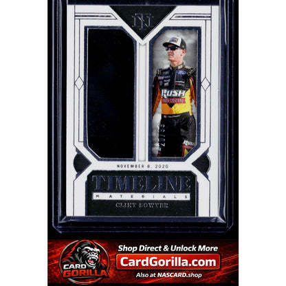 2024 Panini National Treasures #TM-CBR Clint Bowyer Timeline Materials #/99