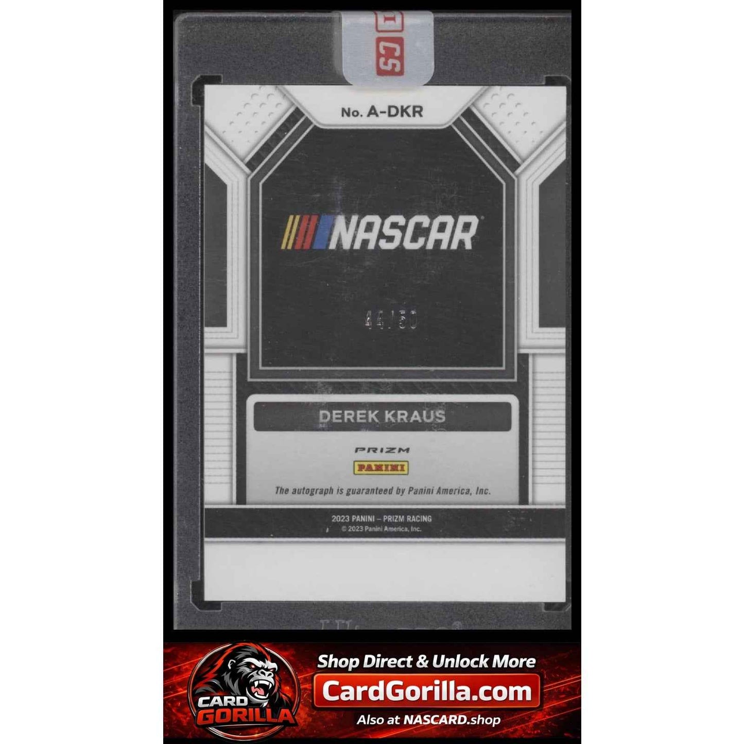 2023 Panini Prizm #A-DKR Derek Kraus Autographs Checkered Flag Prizm #/50
