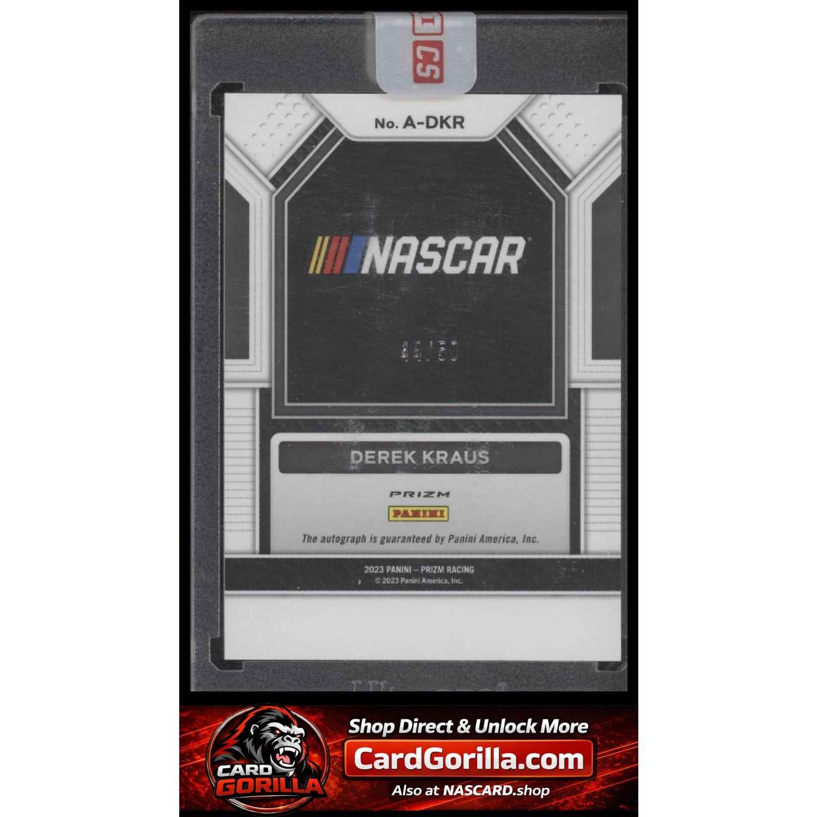 2023 Panini Prizm #A-DKR Derek Kraus Autographs Checkered Flag Prizm #/50