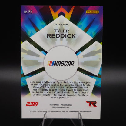 2023 Panini Prizm - Kaleidoscopic Tyler Reddick #K9 White Sparkle Prizm