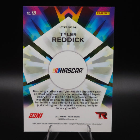 2023 Panini Prizm - Kaleidoscopic Tyler Reddick #K9 White Sparkle Prizm