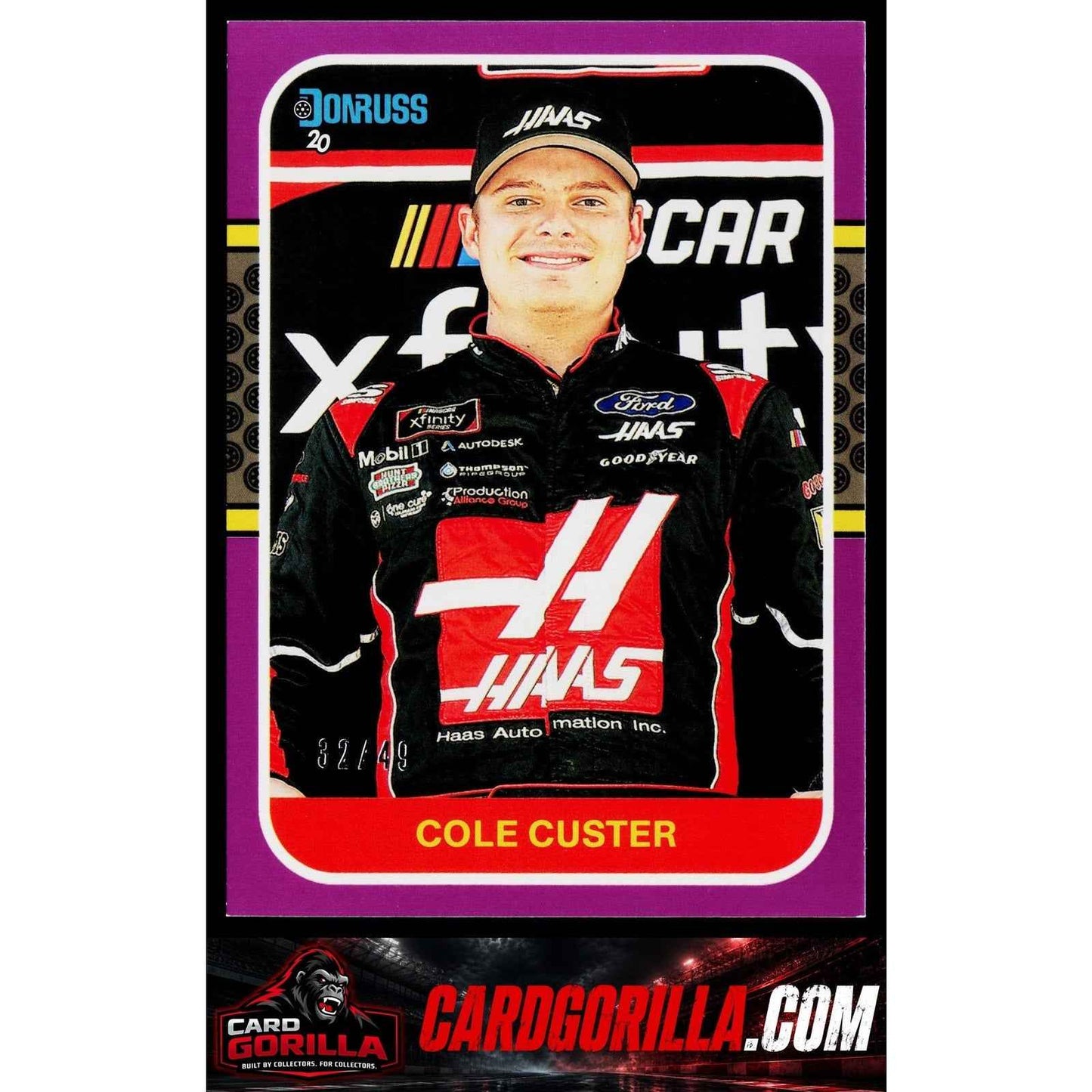 2020 Donruss #127 Cole Custer Purple #/49