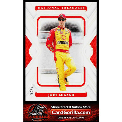 2025 Panini National Treasures #8 Joey Logano Holo Silver #/25