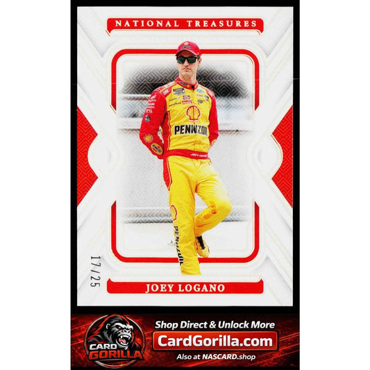 2025 Panini National Treasures #8 Joey Logano Holo Silver #/25