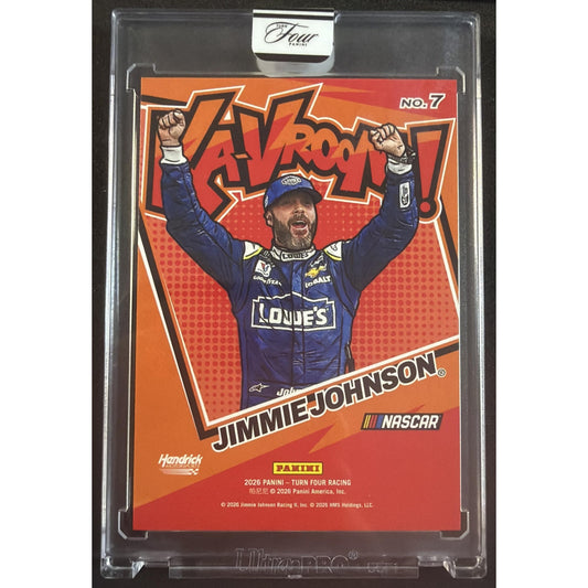 2026 Panini Turn Four Racing Jimmie Johnson #7 Ka-Vroom! KAVroom! SSP CASE HIT!
